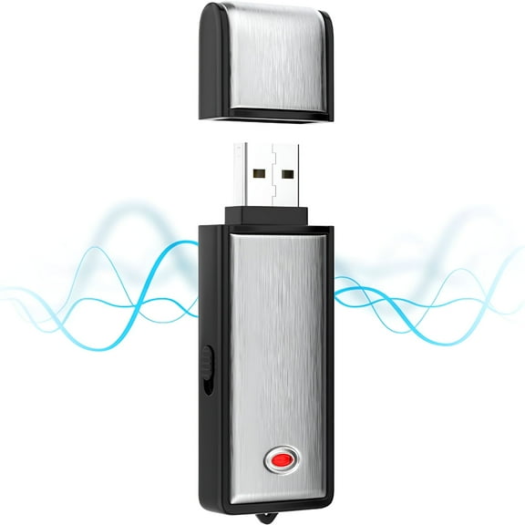 GJX 16GB Digital Voice Recorder with Noise Reduction, Rechargeable Audio Capture Device for Lectures, Meetings, Interviews