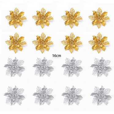 GJX 16Pcs Christmas Tree Ornament,Christmas Ornaments for Tree,Ornaments for Christmas Trees