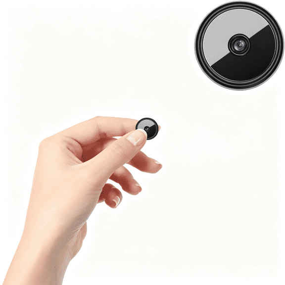 GJX 1Pcs Only 0.9 Inch Hidden Camera with Audio/Video Mini Small Spy Home Indoor Night Vision Motion Detection Baby Monitor Wireless Outdoor Nanny Wifi Security Secret (1, Black, Mini)