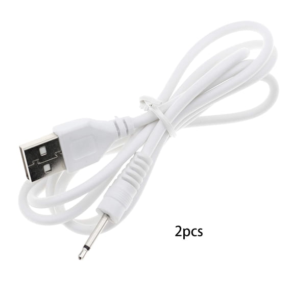 GJX 2.7Ft Wand Charger Replacement,2.5Mm Usb to Dc Fast Charging Cable Massager Charger Cord,2 Pack Vibrating Charger Cord