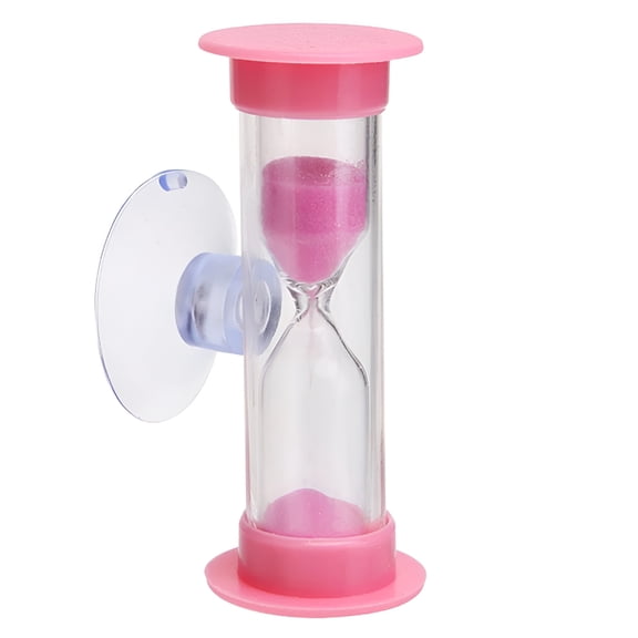 GJX 2 Minute Hourglass Timer for Kids Teeth Brushing, Pink Sandglass