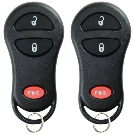 GJX 2 PACK Keyless Entry Remote Control Car Key Fob Replacement for Dodge & Chrysler Vehicles, Replacement Remote for Lock, Unlock and Vehicle Access