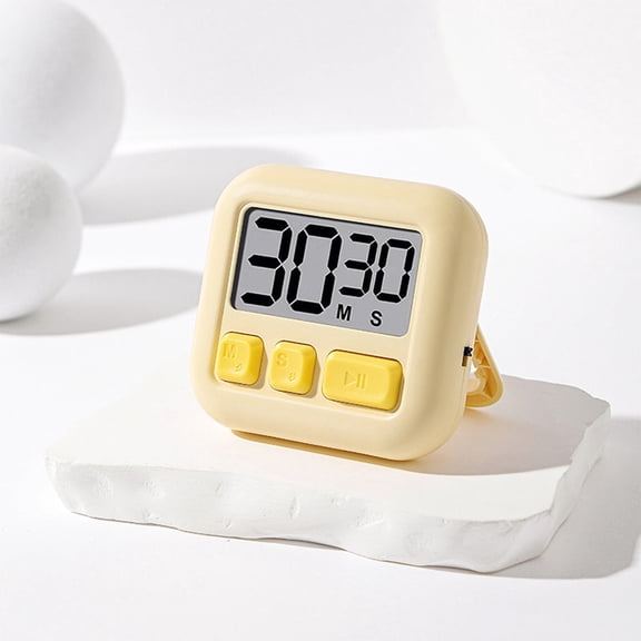 GJX 2 Pack Digital Magnetic Countdown Kitchen Timers with Large Display, Perfect for Cooking Egg Classroom Exercise Oven, Battery Included, Portable