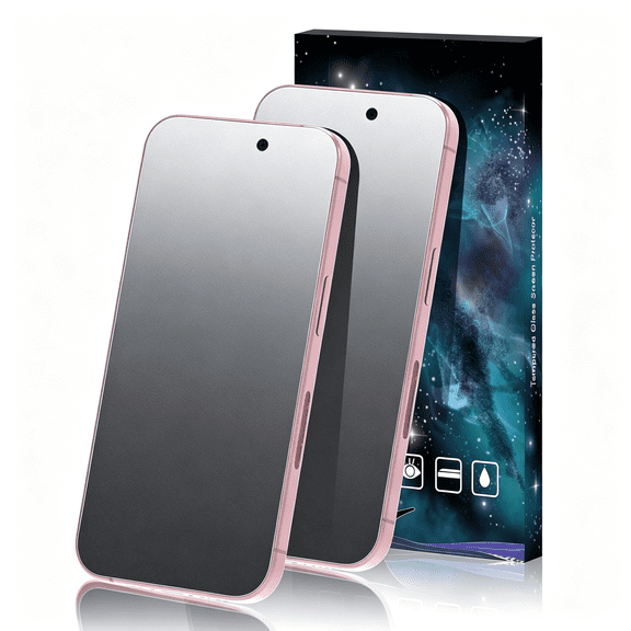 GJX [2 Pack] Matte Screen Protector for Iphone 15 Plus, Anti-Glare Anti-Reflection and Anti-Fingerprint, 9H Tempered Glass Film, Smooth Touch Screen Protector Film