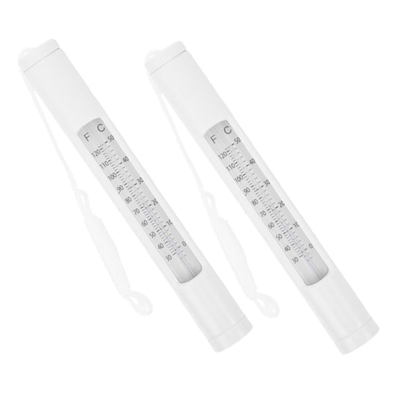 GJX 2 Pack Pool Thermometer Floating and Sinking,Waterproof Temperature Gauge with Large Display and String Attachment,Water Temp Reader for Swimming Pools,Spas,Hot Tubs,Indoor and Outdoor Use