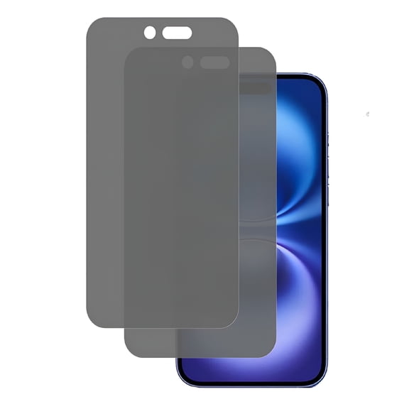 GJX 2 Pack Privacy Screen Protector for iPhone 16 Pro 6.3 Inch, Anti-Spy Tempered Glass, 9H Hardness Anti-Scratch, HD Clarity Easy Install