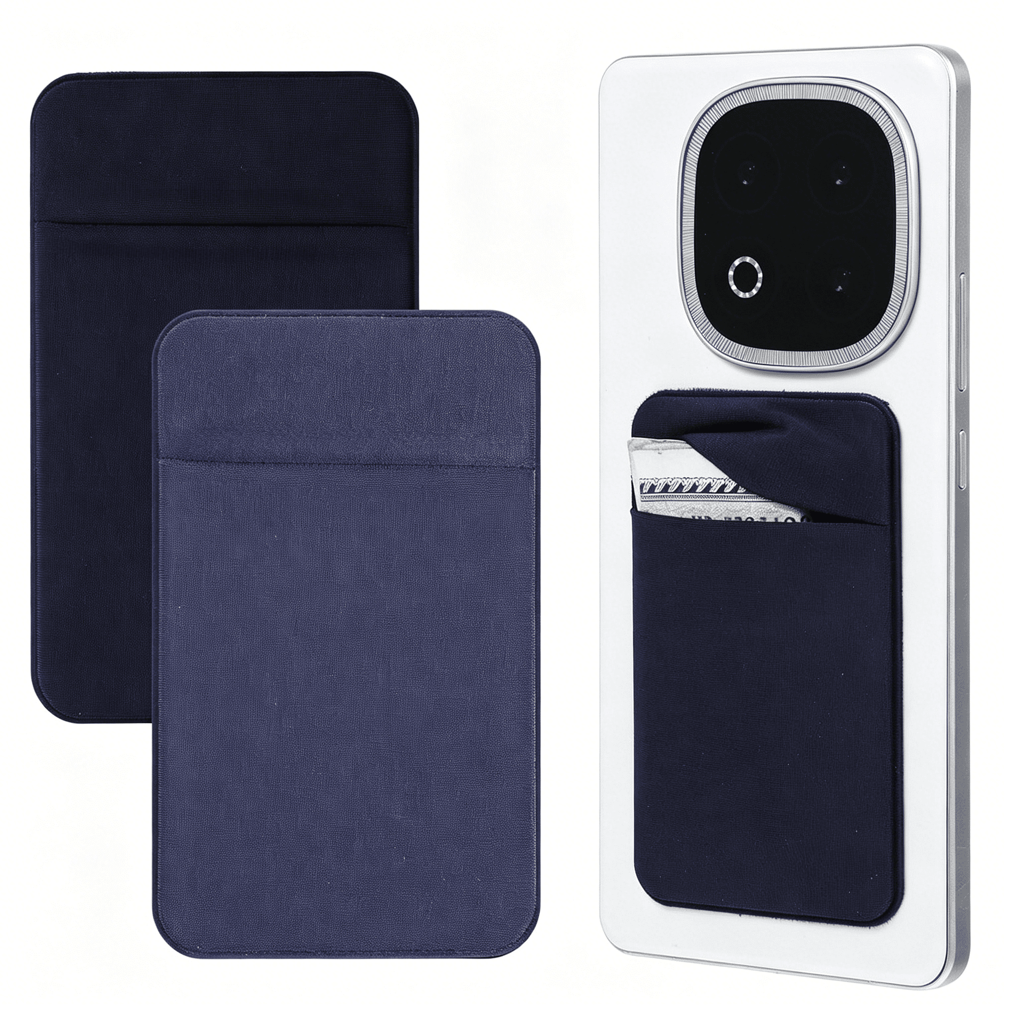 credit card sleeve for cell phone Holder sale 3M adhesive backing ensures that the card holder firmly stays on your phone without worry of it falling off Puxnoin Phone Card Holder, Leather