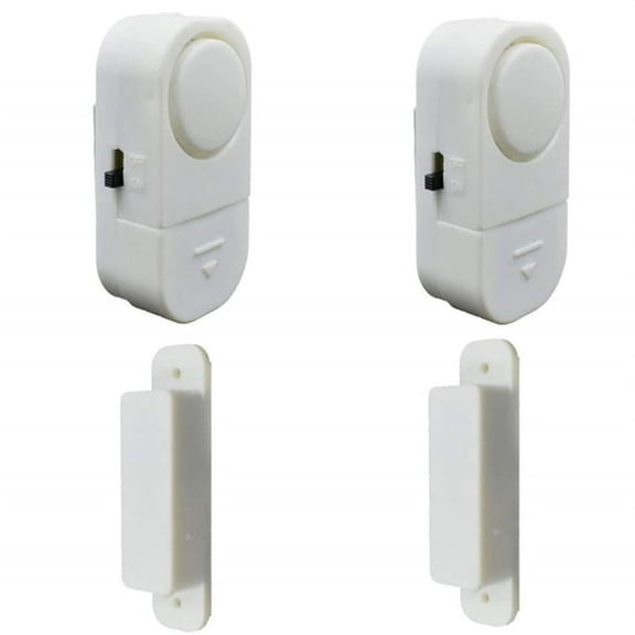 GJX 2 Pack,Wireless Door Window Alarm,Burglar Alert Sensor with Batteries,Loud Door Alarms for Kids Safety,DIY for Home Security,Office Protection,Shopping Store