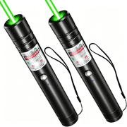 GJX [2 Packs] Rechargeable Green Laser Pointer High Power Green Beam Laser Light Long Distance Range for Tv/Led/Lcd Screens Tactical Flashlights Presentation Office/Outdoors/Astronomic
