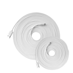 GJX 2 Pcs Extension Cord Power Extension Cable for Wyze Cam Pan,7m Wyze Cam v3,YI Dome Home Camera and Cloud Camera Durable Charging Cable for Security Cam