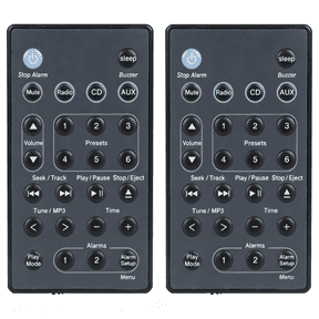 GJX 2 Pcs New Universal Replacement Remote Control Compatible with Remote Control,Compatible with Sound Touch Wave Music Radio System I Ii Iii Iv Generation No Battery)