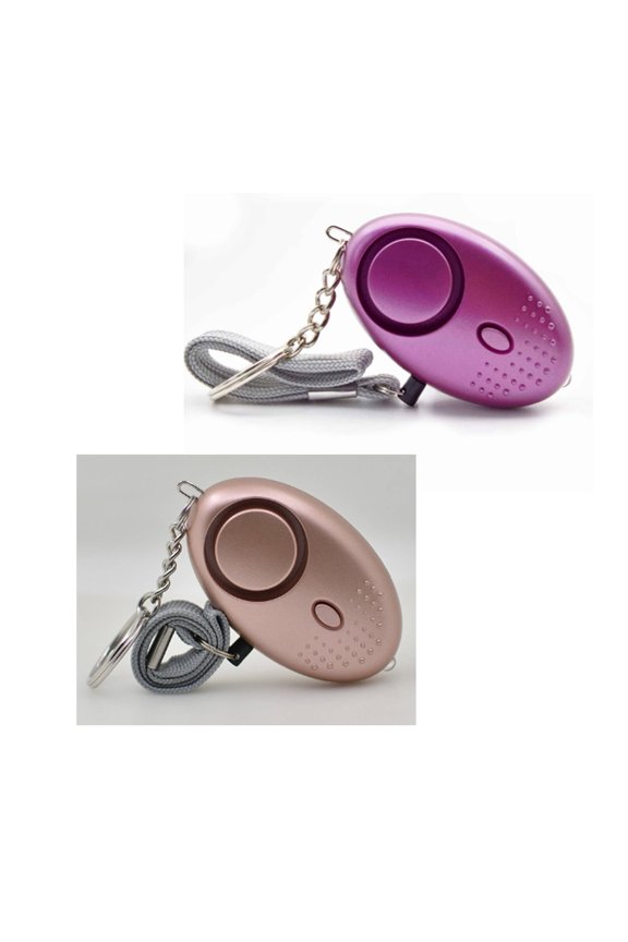 2 Pcs Personal Safety Alarm Keychain, 130dB Emergency Siren with LED