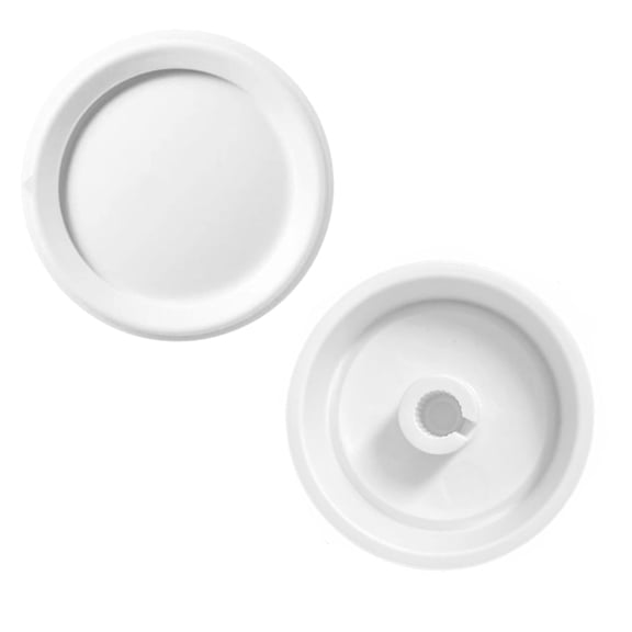 GJX 2 Pcs Rotary Dimmer Knob Replacement for Rotary Dimmer Switch,Fan Control,Exact Fit Lamp Switch Knob White