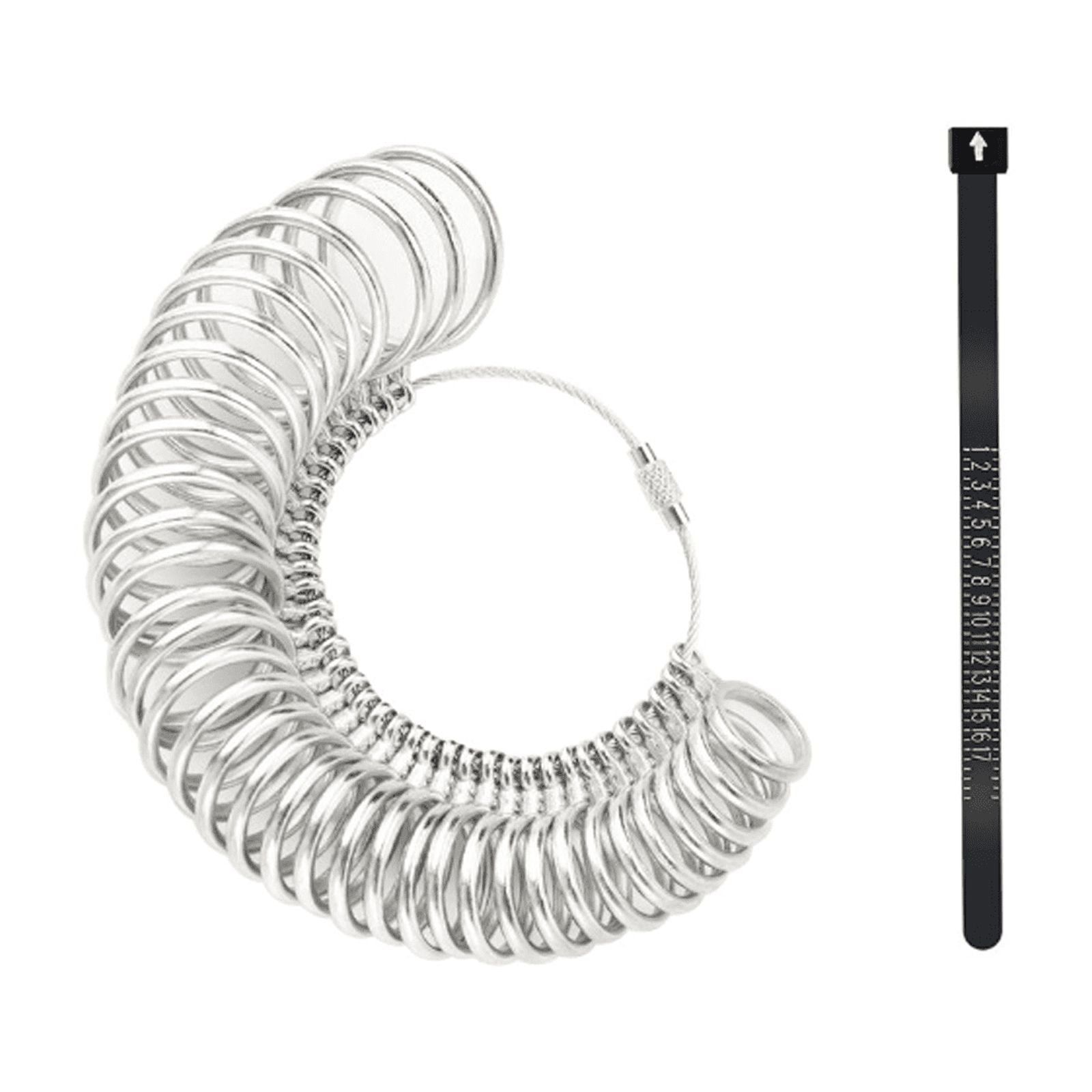 Gjx GJX 2 Pieces Ring Sizer,Versatile Mido Alloy Accurate Ring Sizer ...