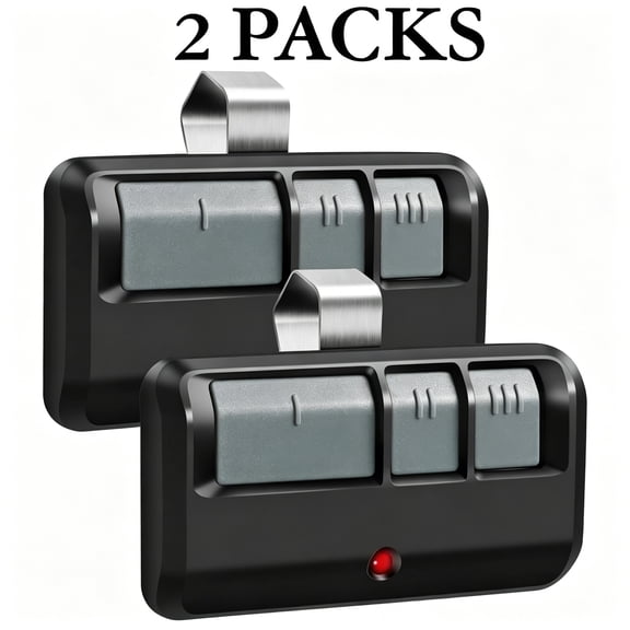 GJX 2 Replacement Garage Door Opener Remotes - 2 Pack