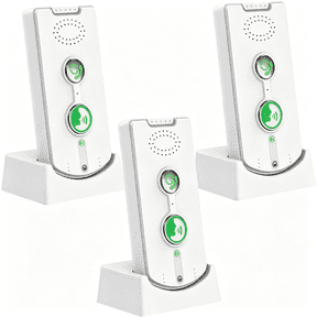GJX 2 Way Wireless Intercom for Home Office,Portable Room to Room Long Range Intercom System with Charging Base,Long Standby Time,5 Level Volume Adjustment,38 Ringtones(3 Pack)