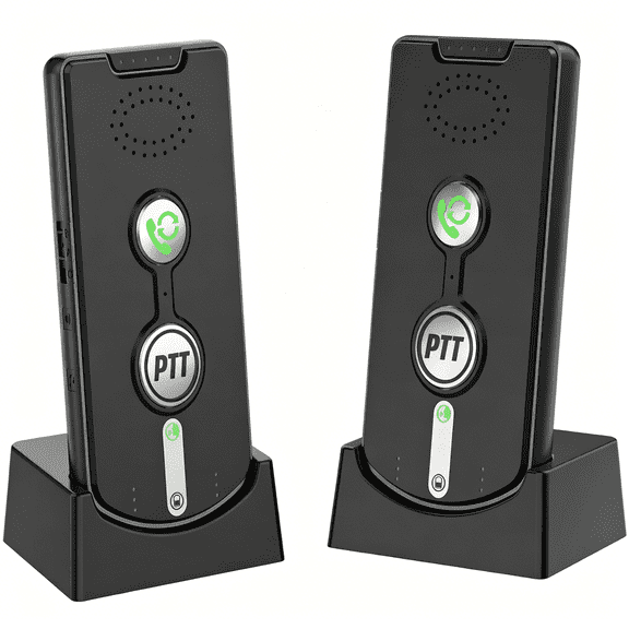 GJX 2 Way Wireless Intercom System for Home,1/2 Mile Long Range,Hands Free Calling,Rechargeable,120H Standby,Volume Control-Room to Room,Elderly Care,Indoor Outdoor Use