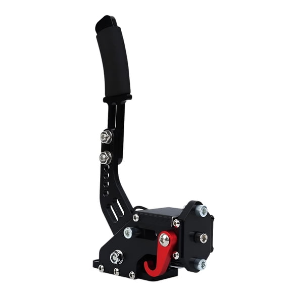 GJX 2-in-1 USB Racing Game Handbrake, CNC Aluminum Sim Controller for PC & Console, Plug and Play Steering Wheel Accessory