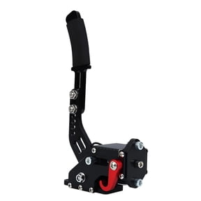 GJX 2-in-1 USB Racing Game Handbrake, CNC Aluminum Sim Controller for PC & Console, Plug and Play Steering Wheel Accessory