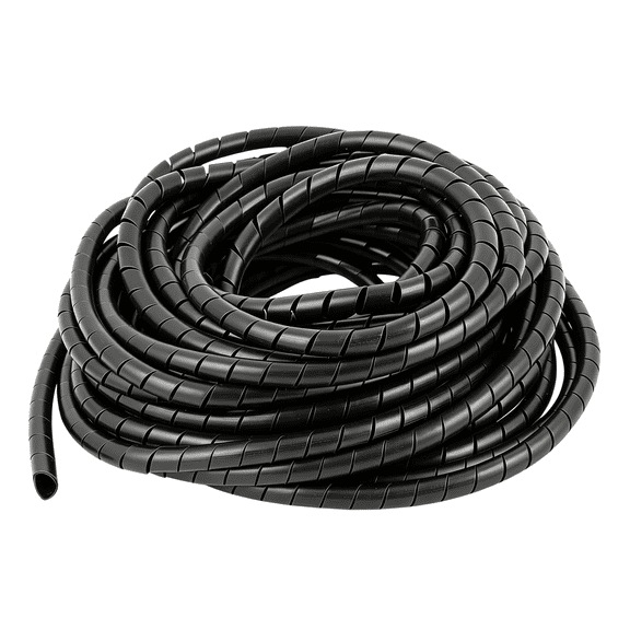 GJX 20 Ft Spiral Cable Wrap - 1/2 Inch Diameter,Pe Wire Organizer for Computer,Tv,Office & Automotive Cords - Cut-To-Length,Reusable Bundle Sleeve for Home Electronics & Workshop (1/2Inch)