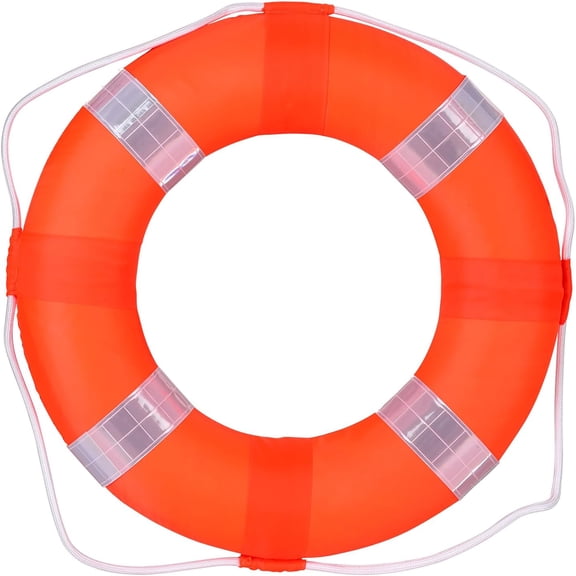 GJX 20 Inch / 50Cm Pool Safety Life Preserver Throw Ring Buoy- Swim Foam Rings for Swimming Pool Wall Decoration Swimming Ring