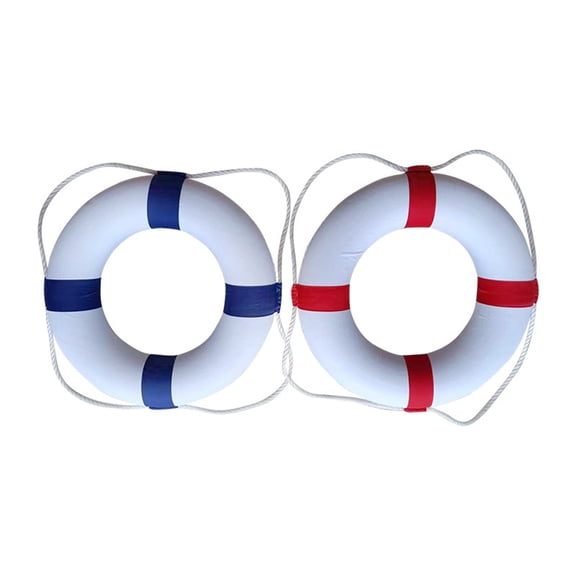 GJX 20 Inch Safety Life Preserver Ring Buoy for Swimming, Swim Foam Ring - Pool Safety Throw Rings, Rescue Lifeguard Wall Decoration