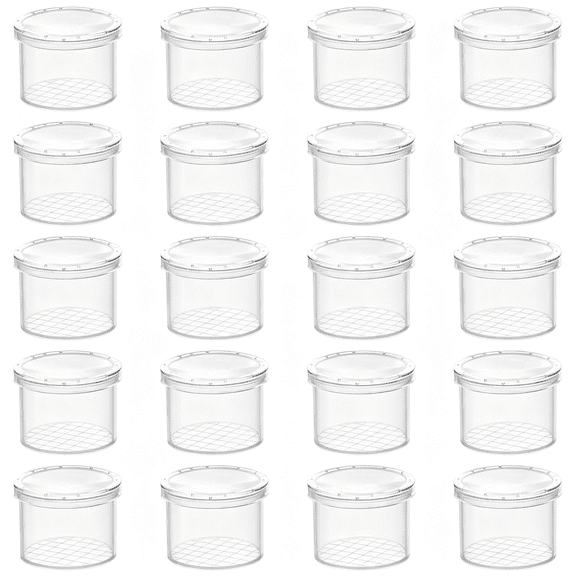 GJX 20 Pcs Bug Jars Critter Insect Cage Magnifying Insect Box Bug Magnifier Container Catcher Cage, Science Nature Exploration Tools Lightning Bug Jar