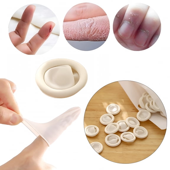 GJX 200pc Anti Static Disposable Latex Finger Cots White Rubber Fingertips Protective Finger Gloves