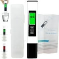 thumbnail image 1 of GJX 2025 All-New 4 in 1 TDS Meter Digital Water Tester, Multi-Function Digital Water Purity Tester, 0-9990 PPM Meter Water Quality Tester for Drinking Water, Tap, Well, Pool, Aquarium (White), 1 of 4