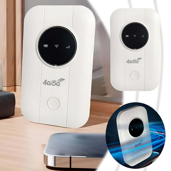 GJX 2025 Portable WiFi, Pocket Wi-Fi - Free Internet in Your Pocket, Free WiFi Router, Free WiFi Anywhere, Portable Satellite Internet, Portable WiFi Hotspot for Travel