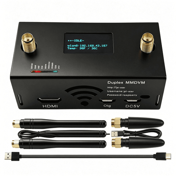 GJX 2026 Duplex Hotspot Dmr D-Star P25 Ysf Nxdn C4Fm P Zero W Digital Voice Modem Dual Band Uhf/Vhf Wifi Hotspot 2 Color Oled Display Preloaded
