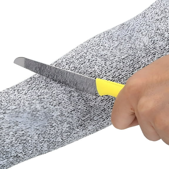 GJX 2026 New 1 Pair Cut Resistant Sleeves for Arm Work Protection Safety in Level 5,Anti-Puncture Choice with Or Without Thumb Hole Anti Cut Guard Bracers Protector Protective Arm Sleeve