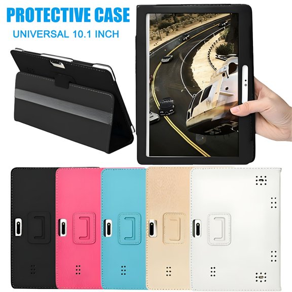 GJX 2026 New 10.1 Inch Android Tablet Case with Stand,Pu Leather Folio Cover for Tablet,Home,Office,Travel,School
