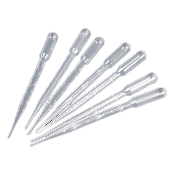 GJX 2026 New 100Pcs Pipette Disposable Dropper Clear and Easy-To-Read Graduations Pipettes Dropper for Laboratories Science Experiments Liquid Measurements Diy Projects Precise Dispensing Medical Use