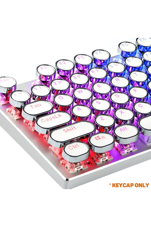 2026 New 104Pcs/Set Pbt Universal Round Key Cap Keycaps for Mechanical Keyboard for Custom Keyboards,Gaming Setups,Office Use,Personalizing Key Functions.