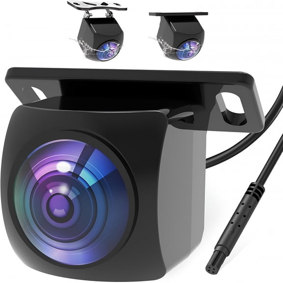 GJX 2026 New 1080P Backup Camera for Car,170 Degree Wide Angle Rearview Reversing License Plate Waterproof Camera,Clear Night Vision Reverse Rear View Camera for Car Vehicle Suv Rv