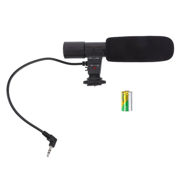 GJX 2026 New 1Pc Camera Microphone Dslr Camera Microphone Digital Camera Voice Tube for Vlogging,Recording,Streaming