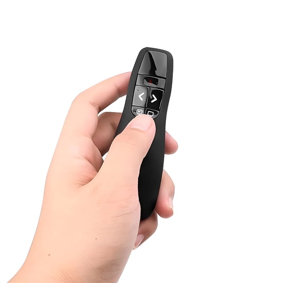 GJX 2026 New 2.4Ghz Usb Wireless Presenter Red Laser Pointer Ppt Remote Control for Powerpoint Presentation Powerpoint Clicker with Laser Pointer