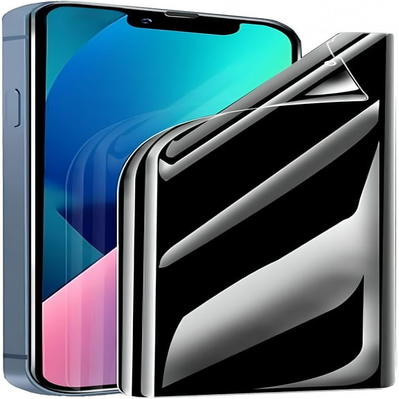 GJX 2026 New 2 Pack Hydrogel Film Privacy Screen Protector Compatible with Iphone 13 Pro Max / Iphone 14 Plus,High Sensitivity,Easy Installation Anti-Spy Soft Tpu Protective Film(Not Tempered Film)
