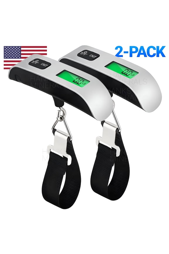 2026 New 2-Pack Luggage Scale 110Lb 50Kg Portable Travel Lcd Digital Hanging Weight for Travel,Airport,Trip,Holiday,Packing