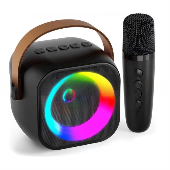 GJX 2026 New 2 Pcs Audio Microphone Set,High-Definition Sound Quality Speakers Bluetooth Wireless,Noise-Canceling Technology Fast Charging Microphone for Pc,Black1