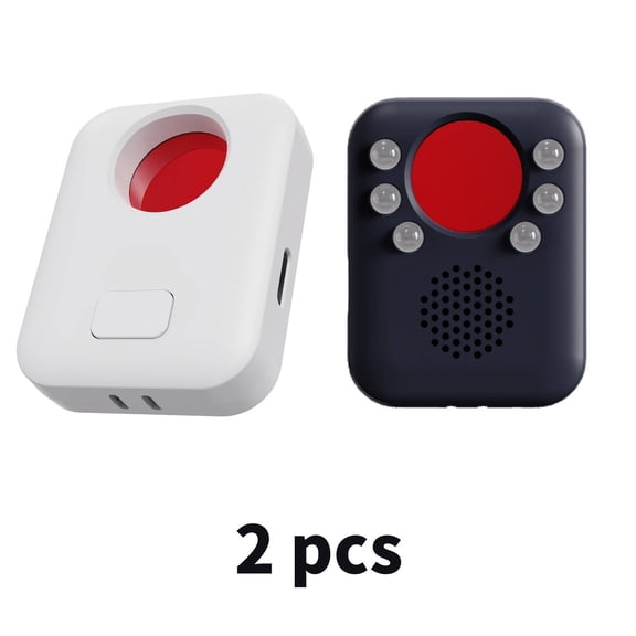 GJX 2026 New 2 Pcs Hidden Camera Detectors,Easy to Carry Hidden Bug and Camera Detector,Precision Scanningcamera Detector Spy Camera Finder,White and Black
