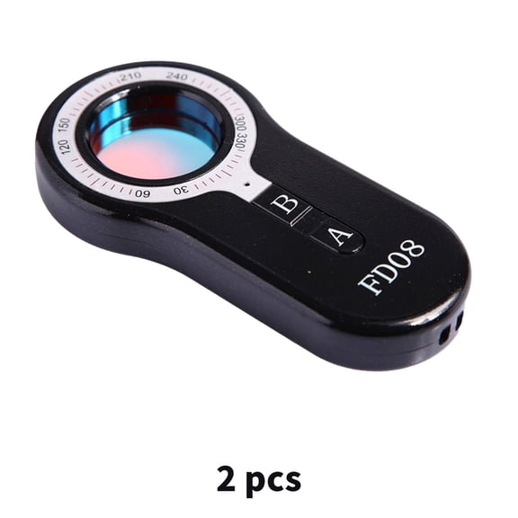 GJX 2026 New 2 Pcs Hidden Camera Detectors,High Efficiency Scanning Hidden Bug and Camera Detector,Real-Time Alarm Functioncamera Detector Spy Camera Finder,Black