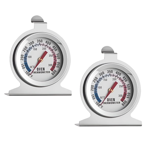 GJX 2026 New 2 Pcs Oven Thermometer Digital Thermometer Stainless Steel Thermometers Kitchen Thermometer Meals Kitchen Gadgets