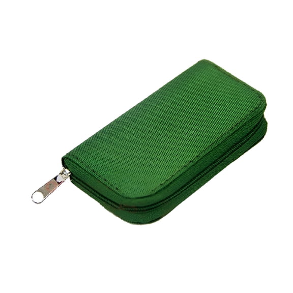 GJX 2026 New 22 Slots Micro Sd Memory Card Storage Zipper Pouch Case Protector Holder Wallet for Travel,Photography,Gaming,Electronics,Office,School