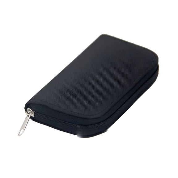 GJX 2026 New 22 Slots Micro Sd Memory Card Storage Zipper Pouch Case Protector Holder Wallet for Travel,Photography,Office,School,Electronics Storage