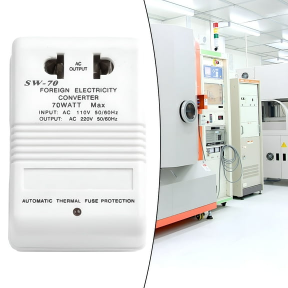 GJX 2026 New 220V/240V to 110V/120V Step-Up Voltage Converter 70W Transformer Travel for Electronics,Appliances,Chargers,Hair Dryers,Shavers,Laptops