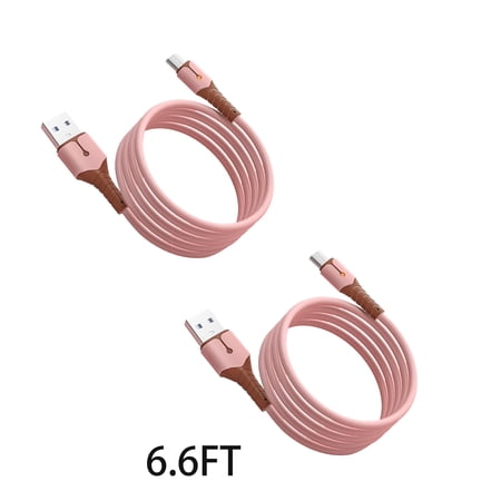 GJX 2026 New 2Pcs 6.6Ft Usb C Cable,Liquid Silicone Usb to Usb C Cable,Third-Generation Copper Core Usb C Charger,Fast Charging Type C Charger,Night Light Indicator,Data Transfer price history and forecast - GJX none