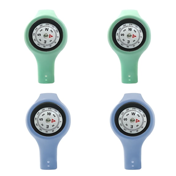 GJX 2026 New 2Pcs Compass Hiking Survival,Non-Toxic Material Compass for Kids,Adaptable to Extreme Temperatures Military Gear,Colormixing3
