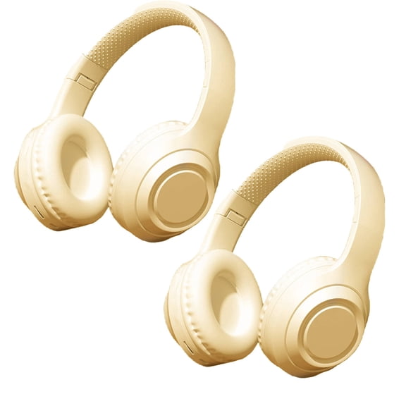 GJX 2026 New 2Pcs Ear Buds Clear Voice Quality Wireless Earbuds Noise Reduction Headphones for Running Gym Travel Office Wireless Khaki